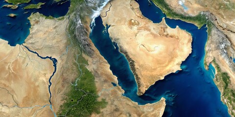 Minimalist 4K Palestine Map: High-Resolution Satellite Image of Asian Territory