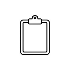 clipboard with blank paper