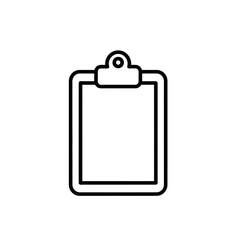 clipboard with blank paper