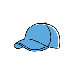 baseball cap icon on white background.