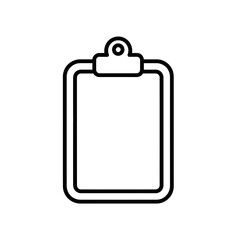 clipboard with blank paper