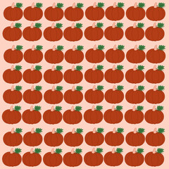 Pumpkin seamless pattern vector