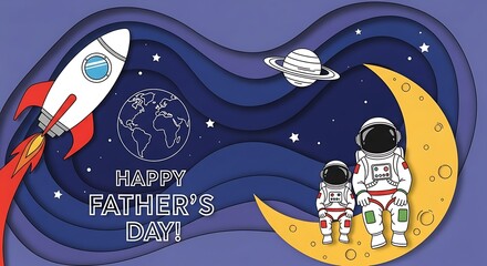 Father and Son Astronauts Celebrate Fathers Day in Space.