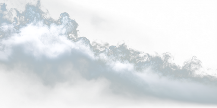 Light mist floats on a dark transparent PNG background. This foggy vector element adds softness and depth. Perfect for photo overlays and banners.