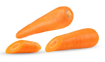 Carrot isolated on transparent png ( image from camera )