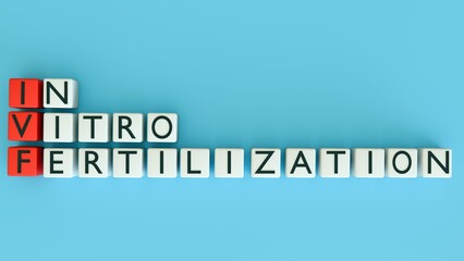 A 3d illustration of letter blocks spelling out 