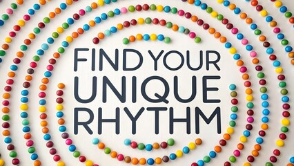 Motivational message with candy and encouraging phrase