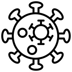 Obraz premium Virus Icon