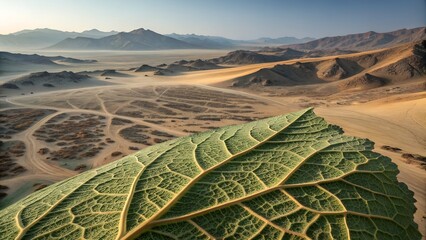 Snowy mountain landscape with scenic peaks and clouds