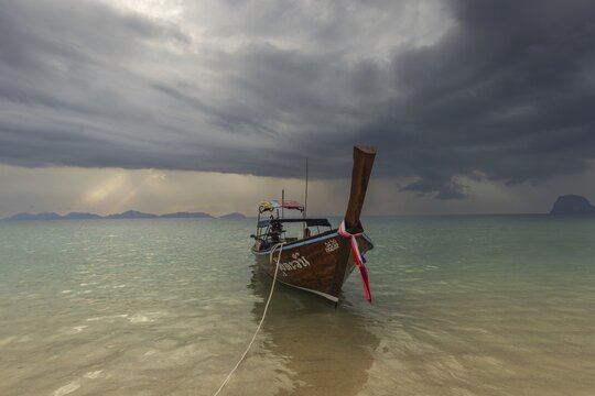 Sunset at Charlie Beach, Koh Mook Island, Andaman Sea, Thailand, Southeast Asia