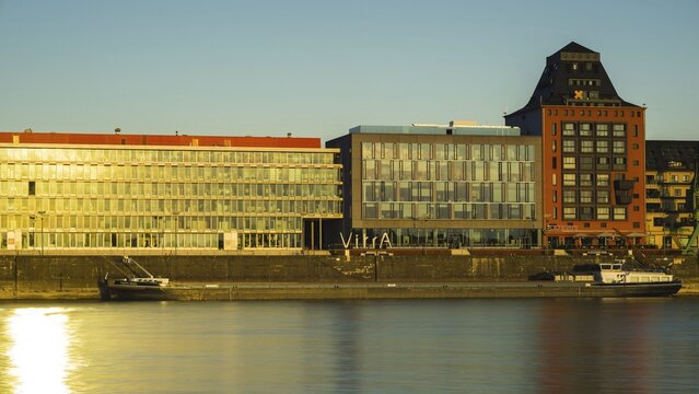 KAP am Suedkai, ECR Offices and Silo 23, Buerohaeuser, Rheinauhafen, Cologne, North Rhine-Westphalia, Germany