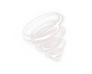 Glowing Swirl Light Overlay PNG on Transparent Background