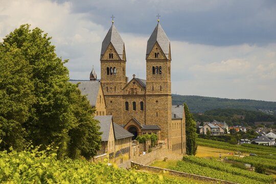 Abbey of St Hildegard, founded by Hildegard of Bingen, Benedictine abbey, Eibingen near Ruedesheim, Diocese of Limburg, Hesse, Germany