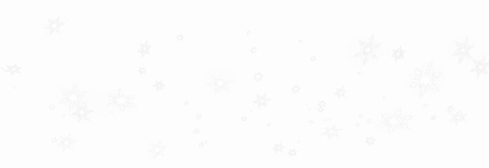 Snowflake Stars PNG Overlay on Transparent Background