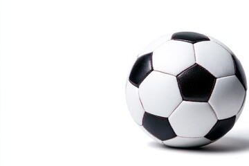 Fototapeta premium soccer ball with a copy space