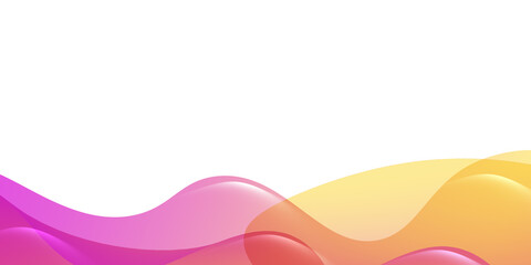 Illustration in the style of wave-shaped patterns with pink gradient for online work and presentations