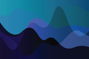 Fluid Blue and Teal Overlapping Waves