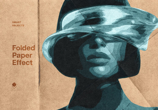 Vintage Pop-Art Photo Effect Mockup