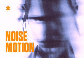 Grunge Motion Photo Effect Mockup