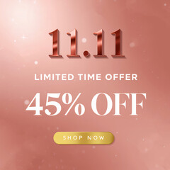 Sparkling 11.11 Sale Limited Time 45 Off Promotion
