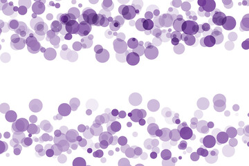 Purple and White Abstract Shapes with Floating Circles and Leaf Elements Keywords: abstract, purple, violet, white, background, texture, pattern