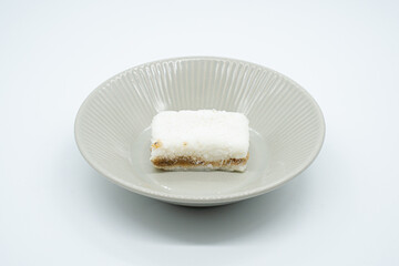 Korean traditional rice cakes served in a bowl