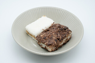 Korean traditional rice cakes served in a bowl