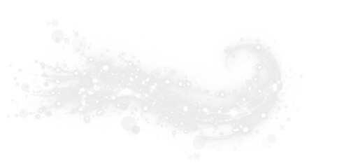 Abstract white PNG overlay featuring a flowing design with soft textures and sparkling elements, ideal for creative projects and enhancing visual storytelling with copy space