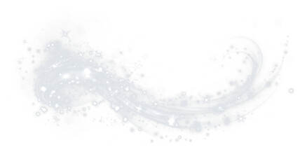 Ethereal white swirl with sparkling stars and soft textures, creating a magical atmosphere, perfect for backgrounds or overlays in design projects with copy space