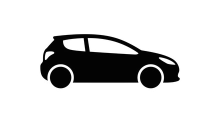 red car isolated on white