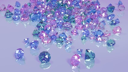 大量のカラフルクリスタルジェム⭐︎