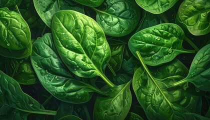 Green spinach background
