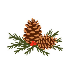 Obraz premium Beautiful pine cone decor on greenery, nature-inspired elegance