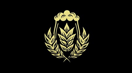 Elegant gold beer logo design with minimal style and premium branding look. Concept: Luxury beverage branding, modern beer identity, premium alcohol label design, and craft brewery aesthetics.