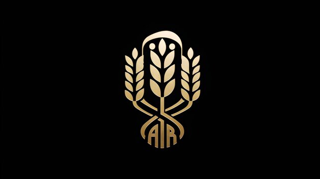 Elegant gold beer logo design with minimal style and premium branding look. Concept: Luxury beverage branding, modern beer identity, premium alcohol label design, and craft brewery aesthetics. - Powered by Adobe
