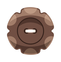 Round sewing button craft accessory