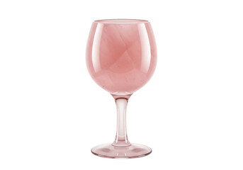 Elegant pink wine glass isolated PNG, stemware for celebrations and special occasions on transparent background