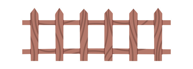 Wooden fence rustic outdoor element