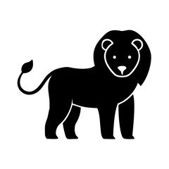 Silhouette of a rhino standing in a white background