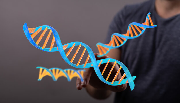 Abstract image of DNA strand.  Perfect for science, technology, and medicine concepts.