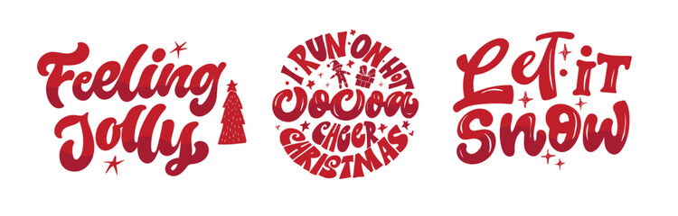 Merry Christmas and Happy New 2026 Year - cute hand drawn doodle lettering postcard. Hello 2026. Holly Jolly, Tis the season.