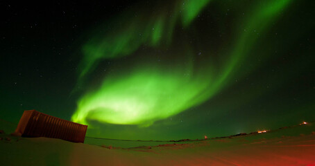 Christmas Background with Bokeh Lights and Gift Boxes