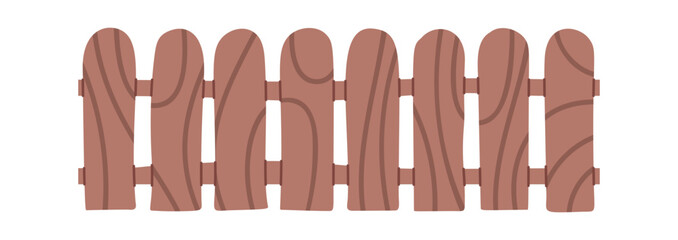 Vintage style rustic fence section