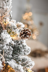 Naklejka premium Detalhes Natal