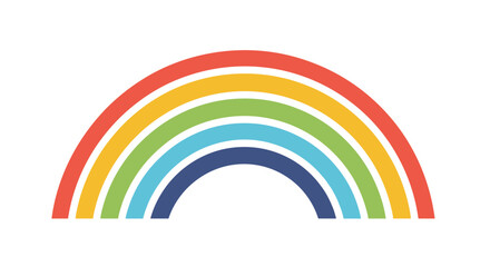 Obraz premium A colorful arc of light in the sky after rain.