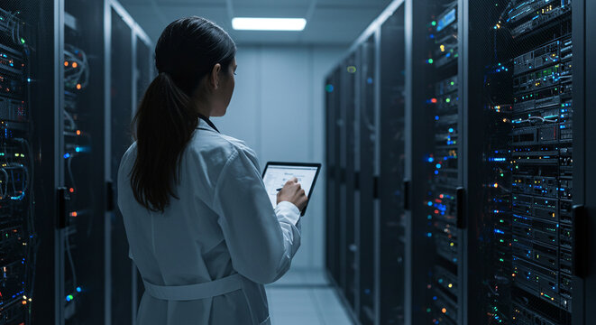 Data center server room it infrastructure engineer cloud computing network technology information systems