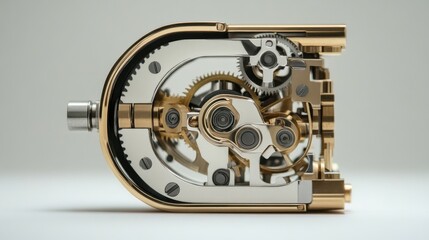 Intricate mechanical watch movement showcasing precise gears and craftsmanship in a stunning design