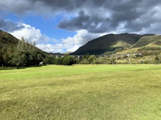 Wandcirkels Glenfinnanviaduct A view of the Scottish Countryside near the Glenfinnan Viaduct  © Simon Edge