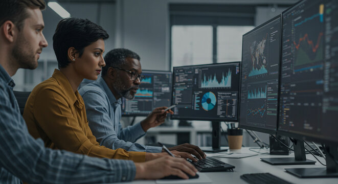 Teamwork data analysis business intelligence financial analysis market analysis stock trading investment research