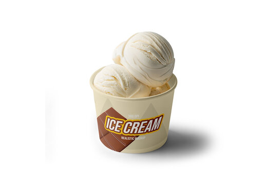 Ice Cream Cup Mockup 5